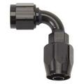 Russell-Edel 90 deg, -12 AN Full Flow Hose Ends - Black R62-610195